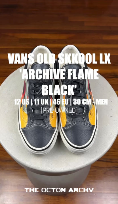 OTW x Vans Old Skool LX 'Archive Flame Black' Size 12 Pre-Owned