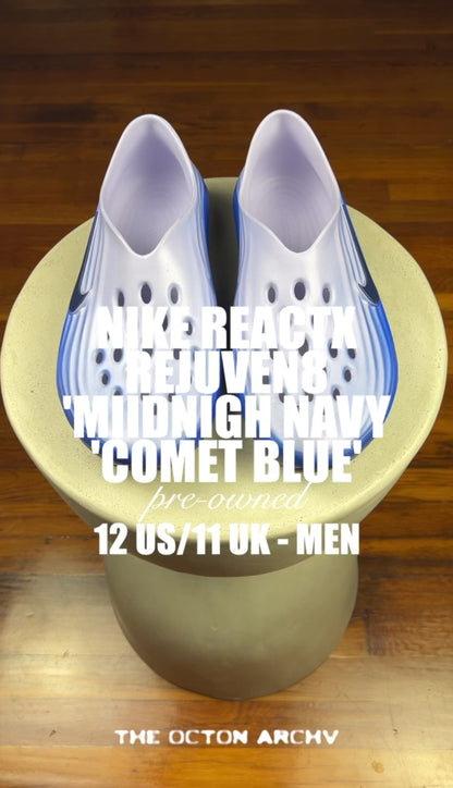 Nike ReactX Rejuven8 'Midnight Navy Comet Blue' Size 12 Pre-Owned