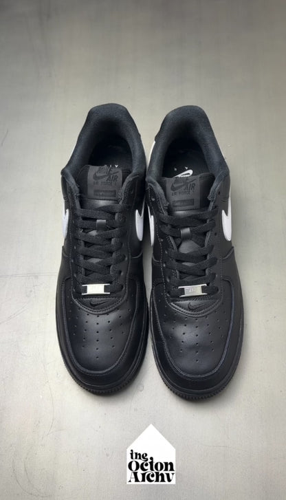 Supreme x Nike Air Force 1 Low 2025 'Box Logo - Black White' Size 11.5 Pre-Owned