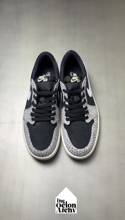 Air Jordan 1 Retro Low OG 'Black Cement' 2023 Size 10.5 Pre-Owned