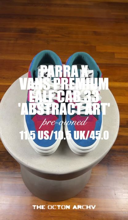 Parra x Vans Premium Half Cab 33 'Abstract Art' VN000SDHCYL Size 11.5 Pre-Owned