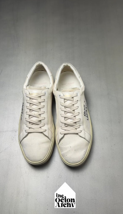 Vintage Saint Laurent SL/06 Court Classic 'Panna' SS18 Size 43 Pre-Owned