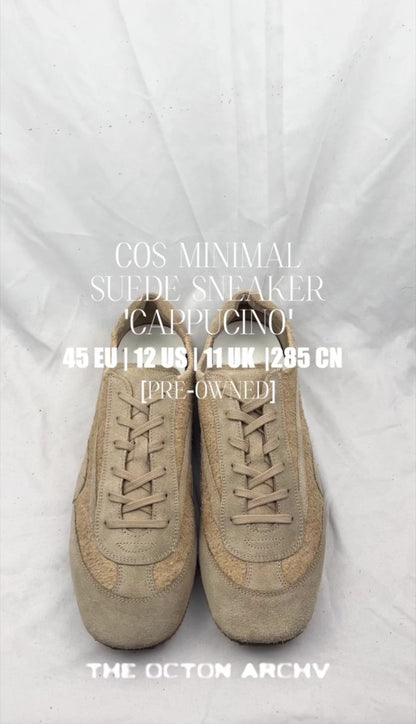 COS Minimal Suede Sneakers 'Cappuccino' Size 45 Pre-Owned
