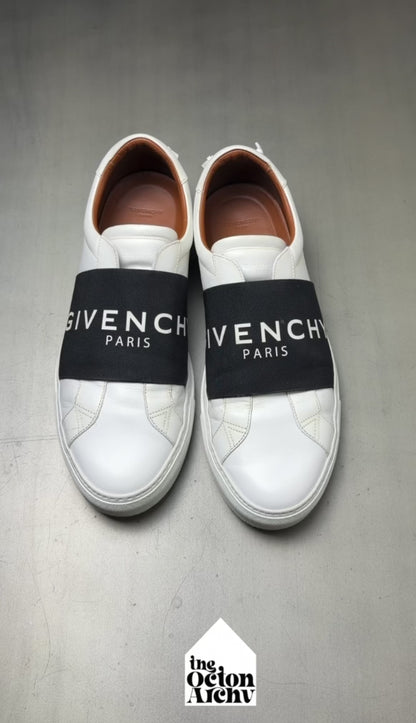 Givenchy Urban Logo Street Slip On Sneaker 'Black/White' Size 45 Pre-Owned