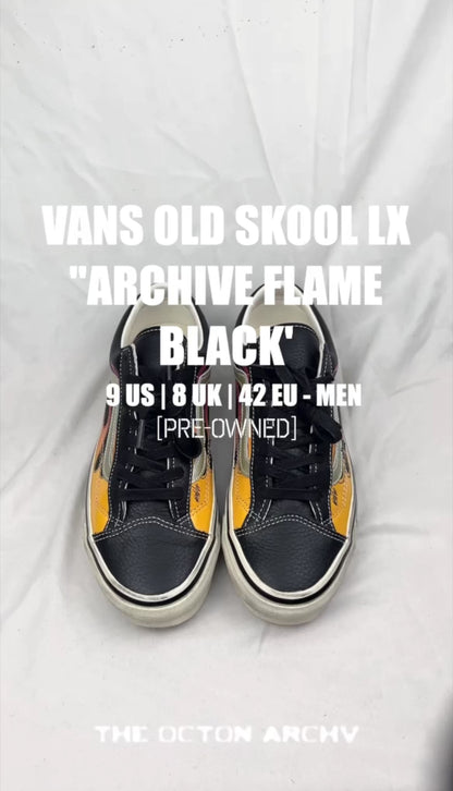 OTW x Vans LX Old Skool 36 'Archive Flame Black' Size 9 Pre-Owned
