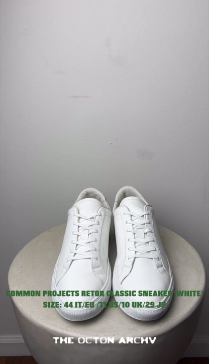 Common Projects Retro Classic Leather Sneaker 'White' Size 11 Pre-Owned