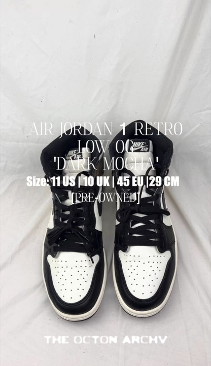 Air Jordan 1 Retro High OG 'Dark Mocha' 555088-105 Size 11 Pre-Owned