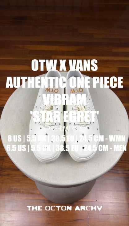 Vans Authentic One Piece Vibram 'Star Egret' Women Size 8 Pre-Owned