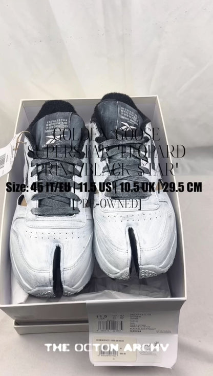 Maison Margiela x Reebok Classic Leather Tabi DQ Low 'Bianchetto' Size 11.5 Pre-Owned