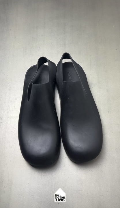 Bottega Veneta Rubber Slingback Puddle Sandals 'Black' Size 44 EU Pre-Owned