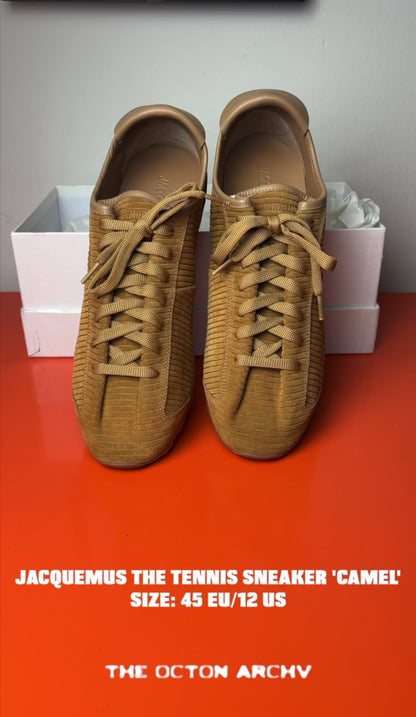 Jacquemus The Tennis Sneaker 'Camel' Size 45 Brand New