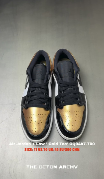 Air Jordan 1 Low 'Gold Toe' 2019 Size 11 Pre-Owned
