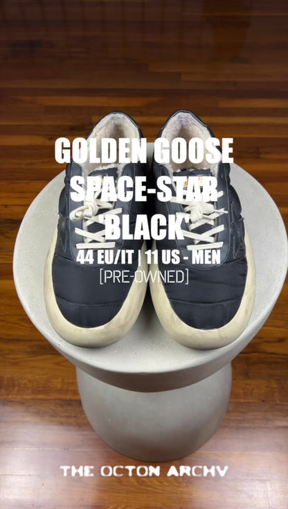 Golden Goose Space-Star 'Nylon/Leather-Black' Size 44 Pre-Owned