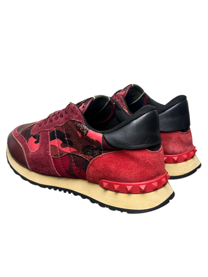 Valentino Rockrunner Sneaker 'Red Camo' Size 44 Pre-Owned