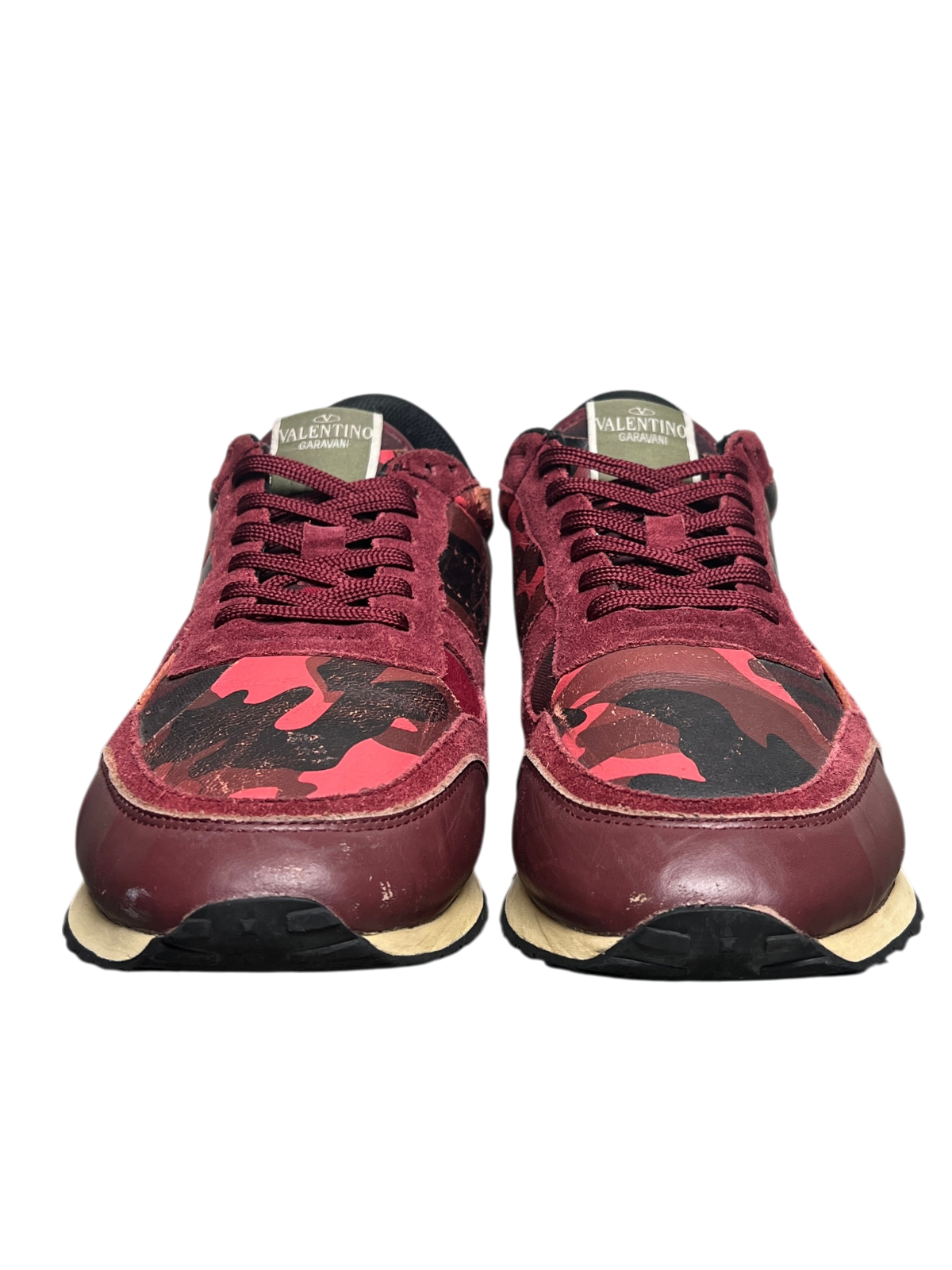 Valentino Rockrunner Sneaker 'Red Camo' Size 44 Pre-Owned