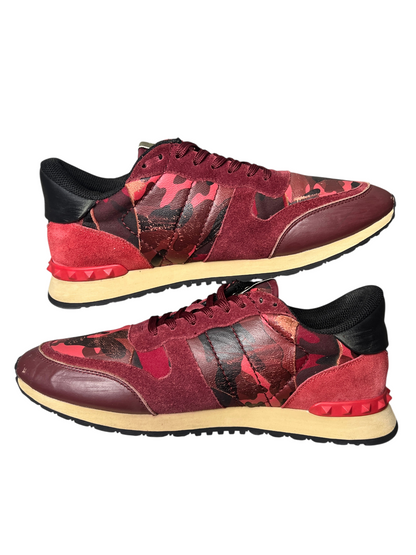 Valentino Rockrunner Sneaker 'Red Camo' Size 44 Pre-Owned