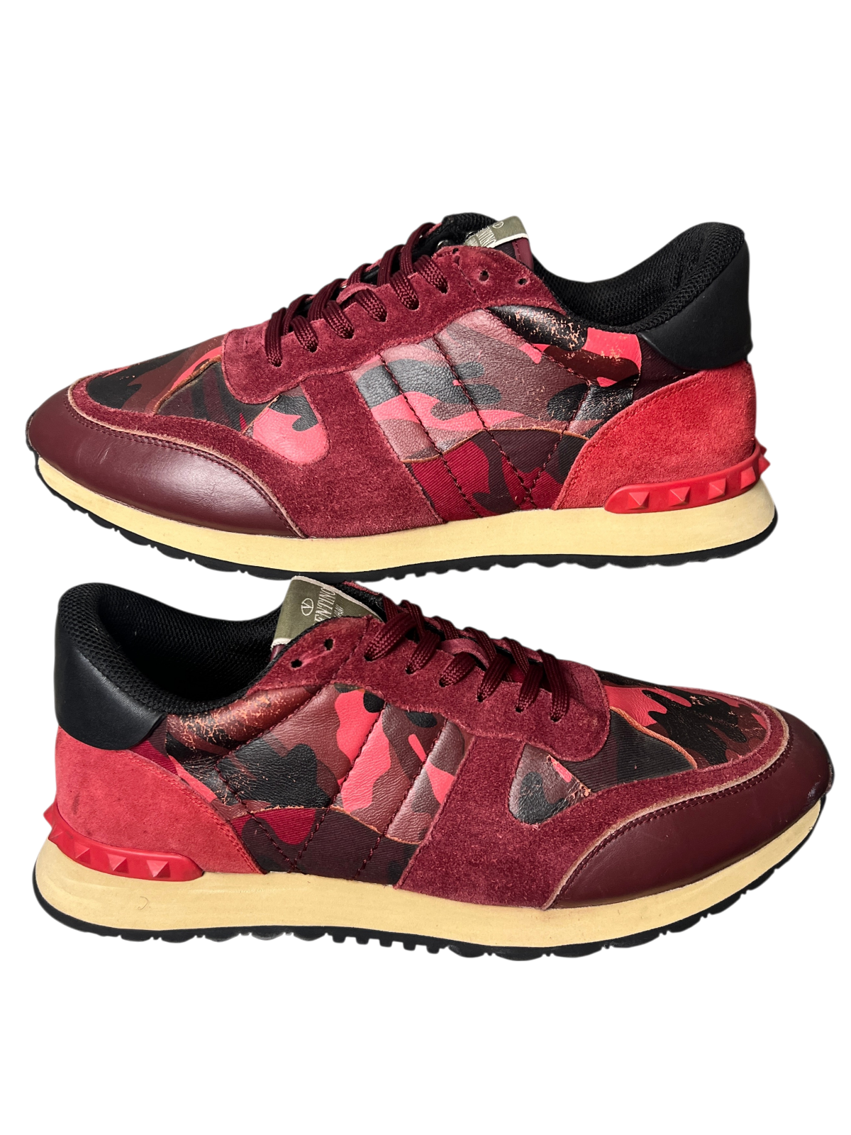Valentino Rockrunner Sneaker 'Red Camo' Size 44 Pre-Owned