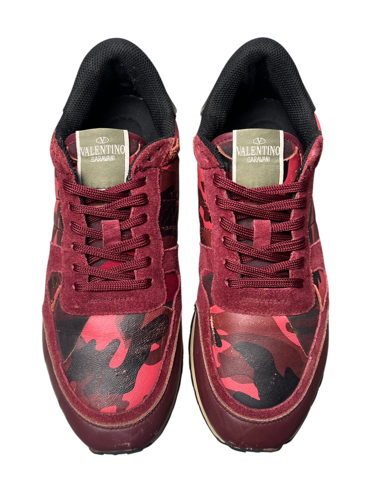 Valentino Rockrunner Sneaker 'Red Camo' Size 44 Pre-Owned